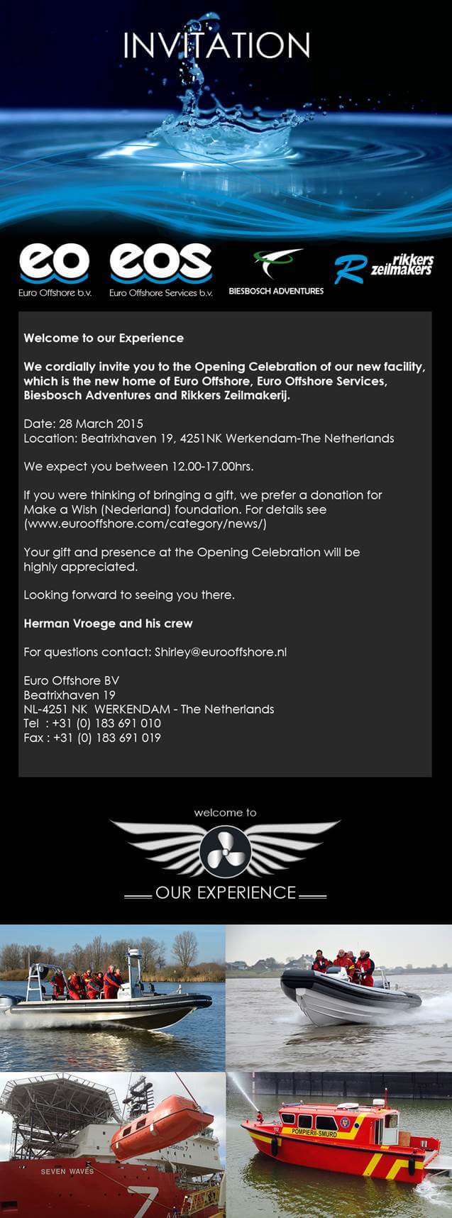 Welcome to our experience!